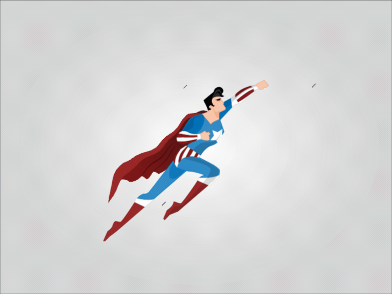 Every MAN is a Superman !!! animation app dad design illustration minimal mobile motion superman ui