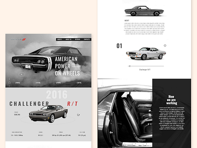 Dodge concept ui ux web web design