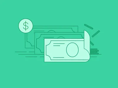 Money Money Money coins finance illustration money spot illustration
