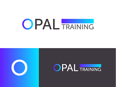 Opal Training branding business coaching consulting logo opal training