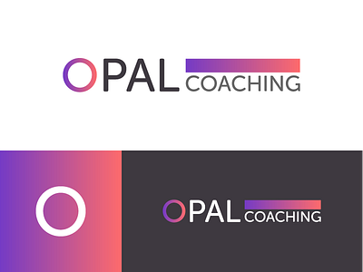 Opal Coaching branding business coaching consulting logo opal training