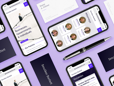 Law Office Branding branding business card law lawyer logotype mobile modern print purple stationery tampa ui