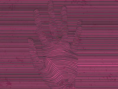 Hand art brush design drawing hand illustration line