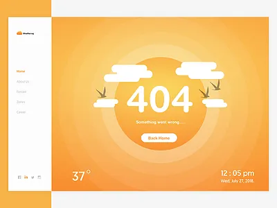 404 page concept error page landing page uiux web design