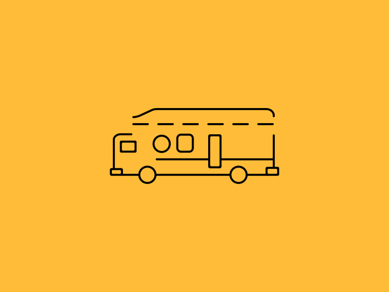 Skoolie Gear animation bus design gif travel