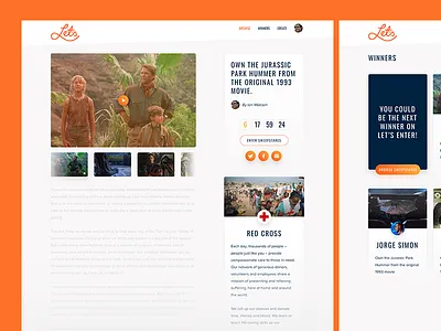 Application designs for Let's Enter branding button cta dinosaur icon interface jurassic park social ui ux