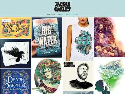 Updated Site! advertising animals book covers design editorial illustration lettering portraits site t shirt typography website