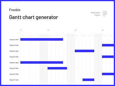 Freebie - Gantt chart template chart figma free gantt resource responsive