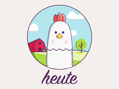 heute chicken logo morning roaster