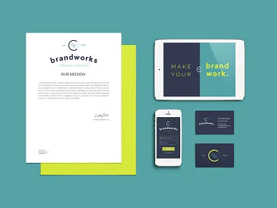 Logo Discovery - Brandworks Consultancy branding bright logo logo design logo discovery mockups