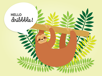 Hello Dribbble! debut illustration illustrator