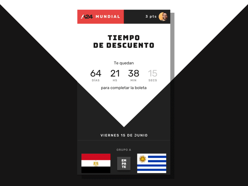 Jugá A24 ⚽️ constructivism futbol mobile first russia soccer sport ui ux worldcup