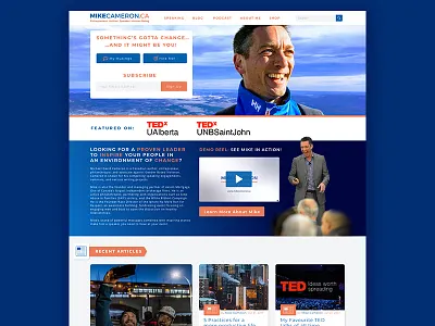 Mike Cameron Website uxui webdesign wordpress