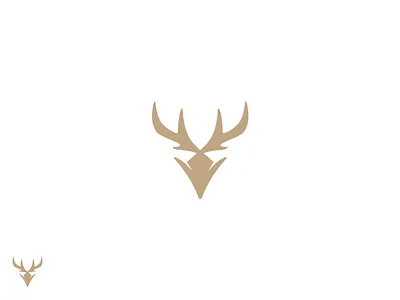Logo/Deer1 antler brown deer logo