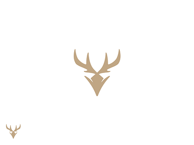 Logo/Deer1 antler brown deer logo