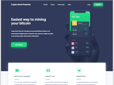 Bitcoin, crypto Trading Platform Concept Design styleframe ui user interface ux web ui website website ui wireframe