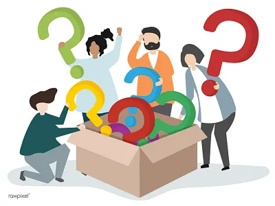 Question Mark anwser box hiding package question questionmark sing