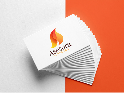 Asesora Logo brand branding business card design graphic logo