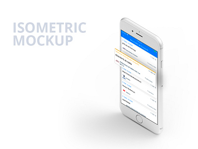 Isometric Mockup appstore ios mockup