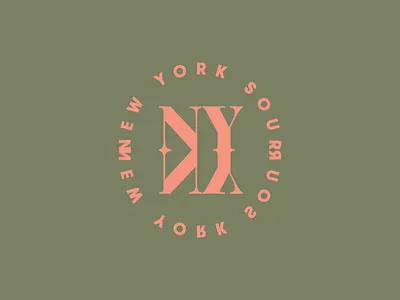 Spirits & Type | NY Sour Badge badge booze cocktail drink font new york ny reflection serif simple type typography