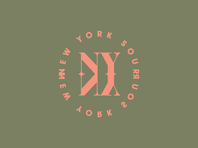 Spirits & Type | NY Sour Badge badge booze cocktail drink font new york ny reflection serif simple type typography