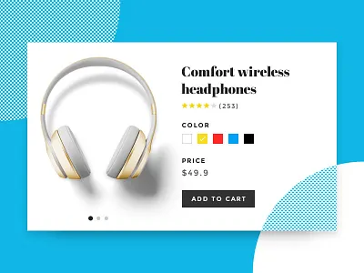 Product layout display design display headphones layout minimal product simple