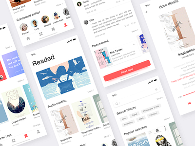 Readed app book ui