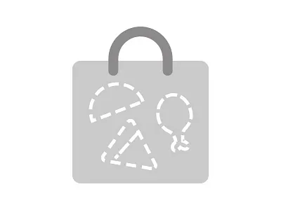 Eat24 - Empty Bag app bag cart delivery eat24 empty end food illustration sketch state vector