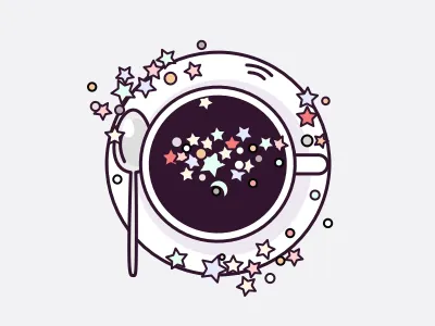 Star Coffe coffee cute illustration sketch star