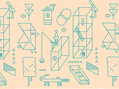 Muster Salome geometric illustration strange