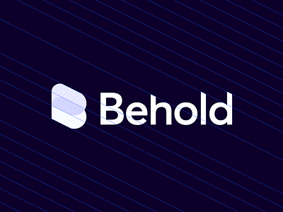 Behold agency artangent b behold blue logo mark monogram ui ux