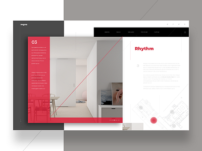 mgnz website concept clean design designer grid interior landing typography ui ux web website