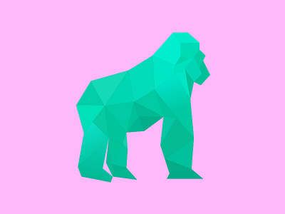 Going Ape geometric gorilla monkey