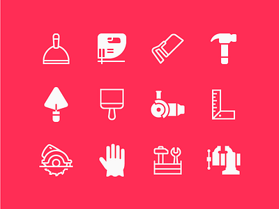 iOS Icons: DIY diy graphic design icon icon design icons8 illustrator ios outlined stroke tools ui design vector