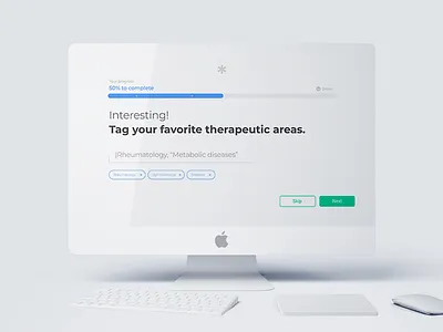 Profile building design digital flat healthcare minimalist progress tag ui user interface ux