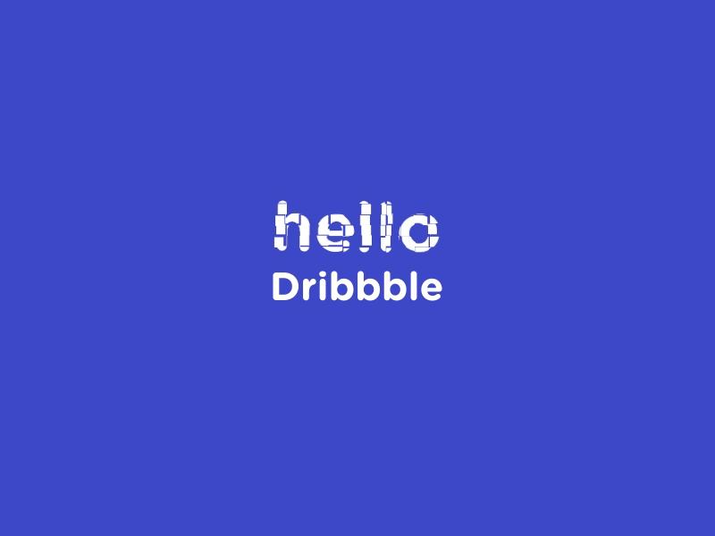 Hello Dribbble ball animation flat pink purple video