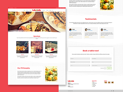 Hello Dolly Website Design adelaide asian australia eastern falafel food hello dolly middle eastern red web design website