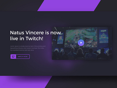 Esport website - Sneak peak #2 dark esport esport website game game website games gaming gaming website theme wordpress wordpress theme