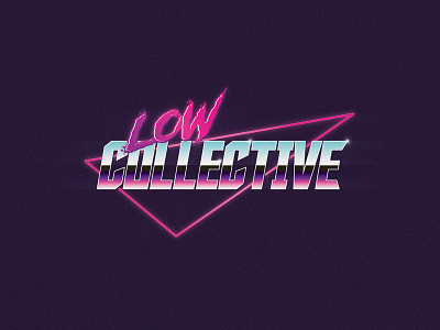 LowCollective - Logo & T-Shirt Design 80s design graphic design illustrator neon retro vector