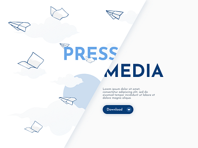 Press Page design download media kit press page ui ui design ux ux design