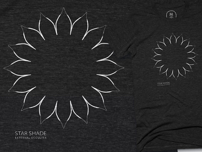 Throwing Shade - Metallic Silver cotton bureau exoplanet metallic planet print science shade shirt space star telescope tshirt