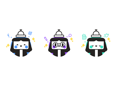 Avatar personality avatar bot chatbot icon minimalist