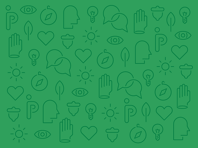 These Icons Will Make You A Better Parent acorn compass eye hand head heart icon leaf light bulb pattern speaking sun