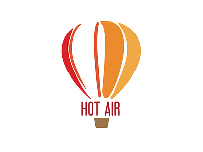 Hot Air Balloon Logo balloon brand identity branding business graphic design hot air balloon illustrator logo logo design warm colors