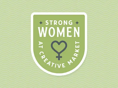 Women at Creative Market badge branding patch print women
