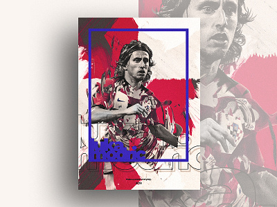 Luka Modric artwork croatia design graphic illustration luka modric poster russia 2018 world cup