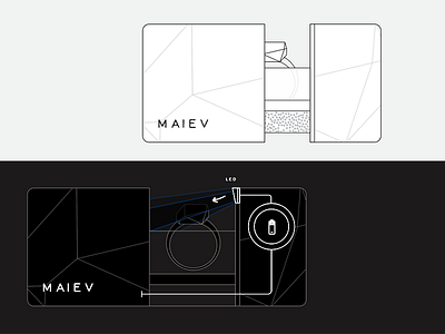 Sideproject black box frame outline plan raw white