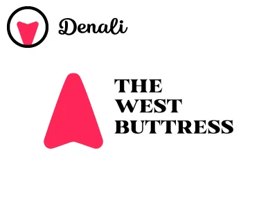 The West Buttress alaska brand branding denali logo logo design logotype north script serif south typography