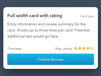 Review card