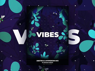 Foliage Geometric Experiment 03 - Far View blue bright colors experiment patterns relaxing typography